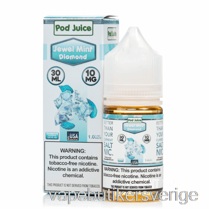 Vape Sverige Juvel Mintdiamant - Pod Juice - 30ml 10mg